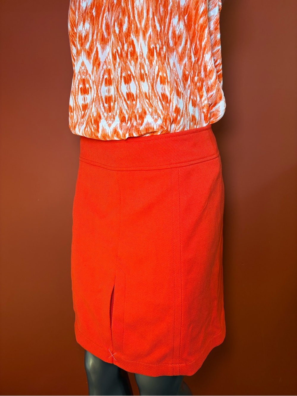 NWT LOFT Vibrant Orange Skirt